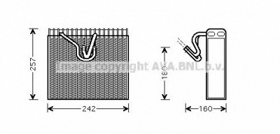AVA QUALITY COOLING olv328 -  Испаритель, кондиционер